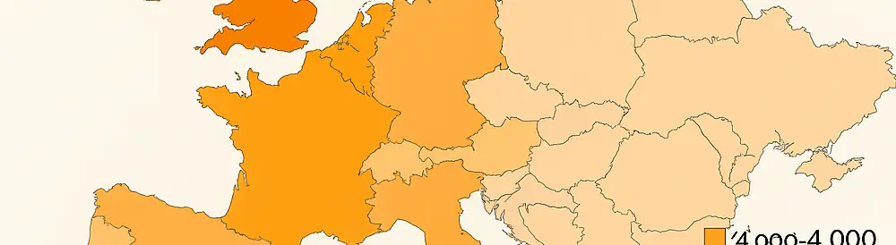 La carte du prix de l’immobilier en Europe La carte du prix de l’immobilier en Europe